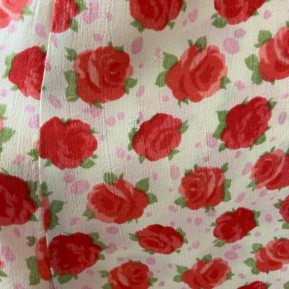 Vintage April Cornell Rose Dress - Picture 6 of 8